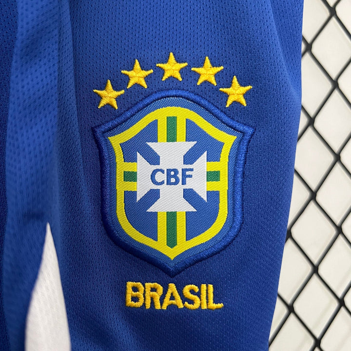 2004 Retro Brazil Home Jersey Kids Size