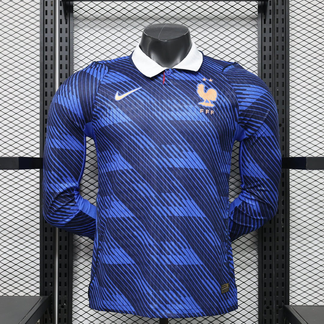 2026 France Home World Cup Kit Long Sleeve Player Version