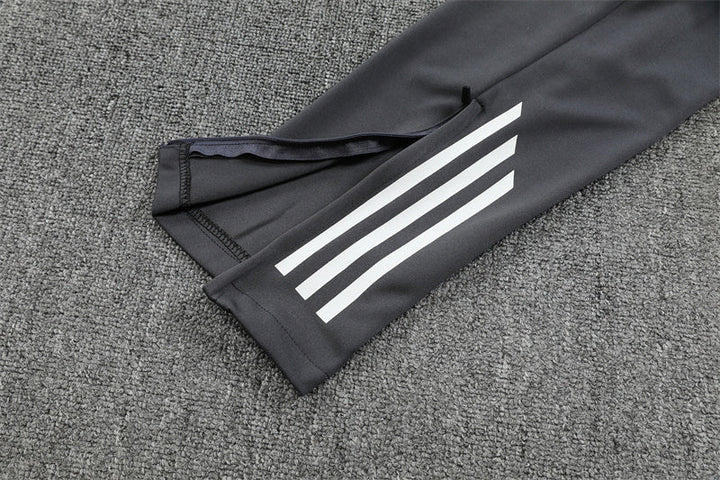2025/2026 Arsenal Half-Pull Black Grey Tracksuit