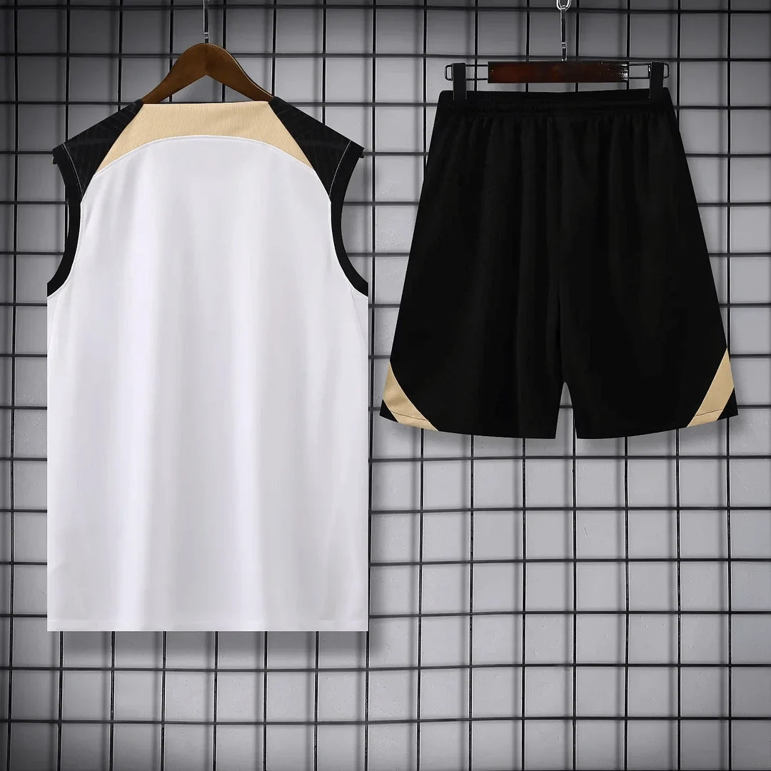 2023/2024 Chelsea pre-match training White Jersey+Shorts 1:1 Thai Quality